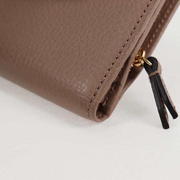 GUCCI Compact Bifold Wallet Leather Gold Pink Beige 523193 1147 Auth 135025AM - Picture 15 of 16